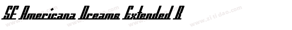 SF Americana Dreams Extended Bold字体转换